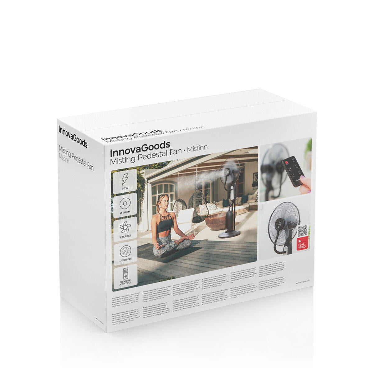 Ventilador nebulizador de pie 2,8lts 90w negro - Mistinn