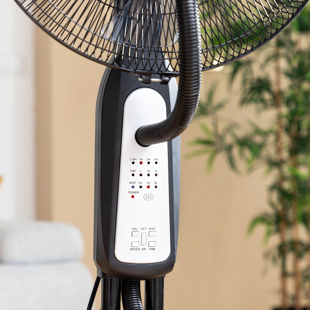 Ventilador nebulizador de pie 2,8lts 90w negro - Mistinn