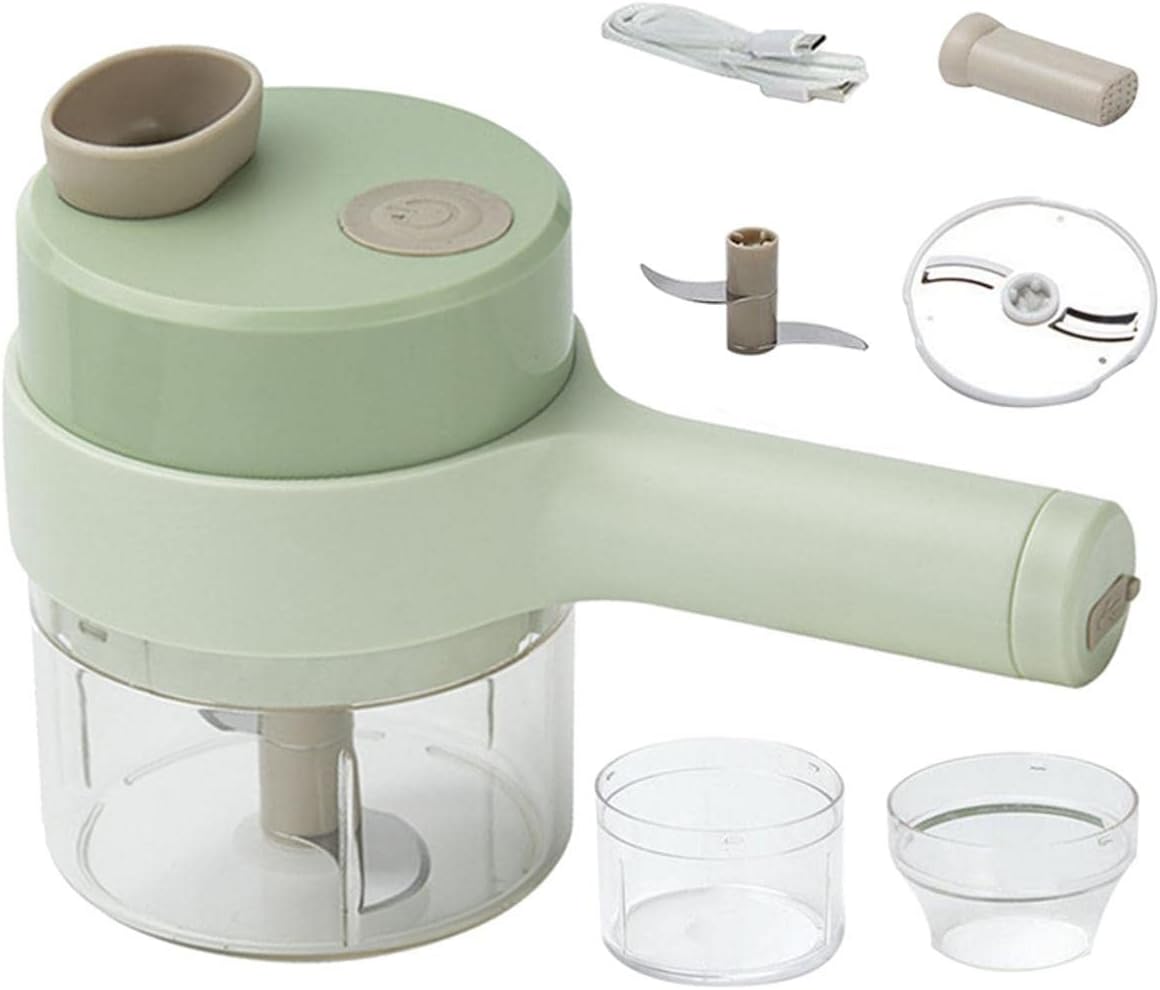 Cortador de verduras eléctrico 4 en 1