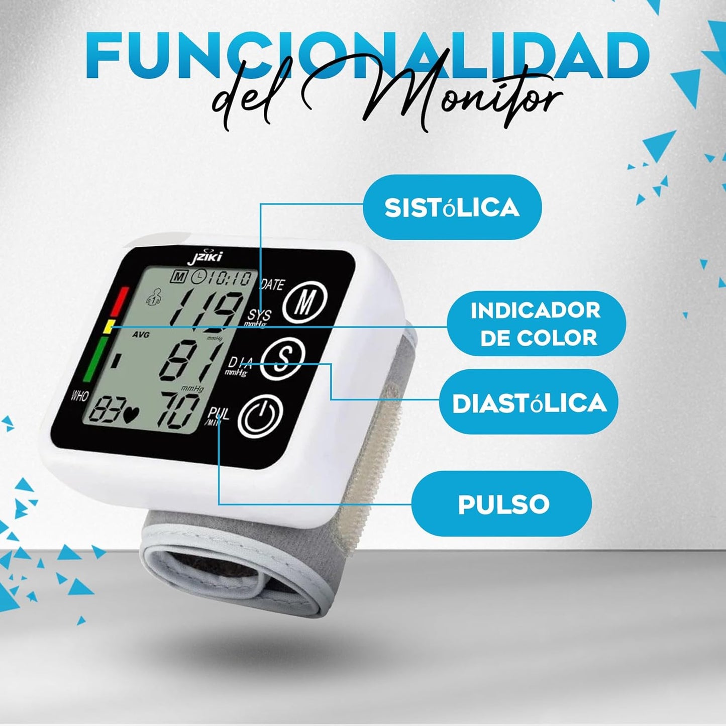 Monitor de presión arterial electrónico ZK-W863