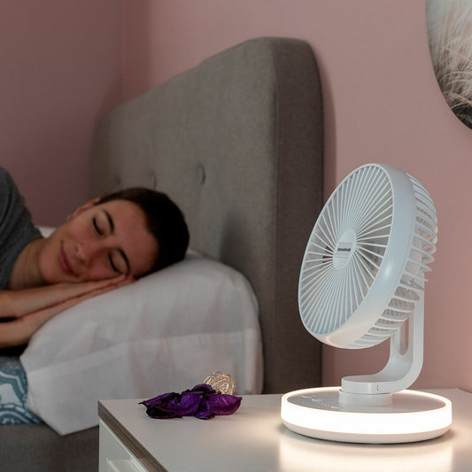 Ventilador de escritorio recargable LED - FanLed
