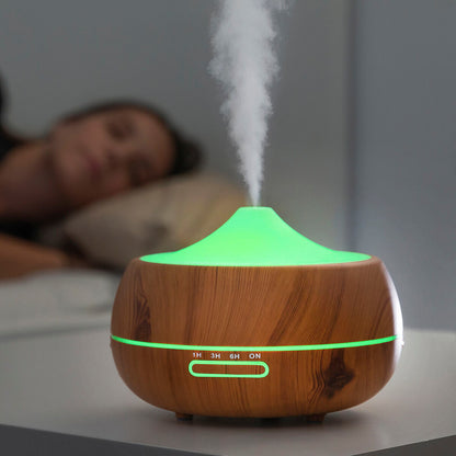 Humidificador difusor aromas led wooden