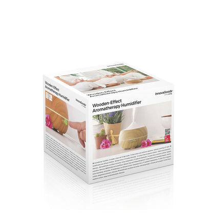 Humidificador difusor aromas led wooden