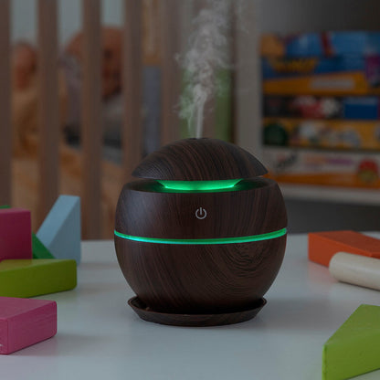 Mini humidificador difusor aromas madera