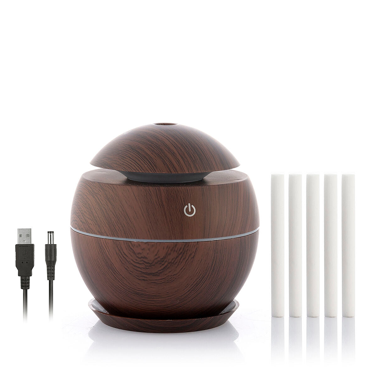 Mini humidificador difusor aromas madera