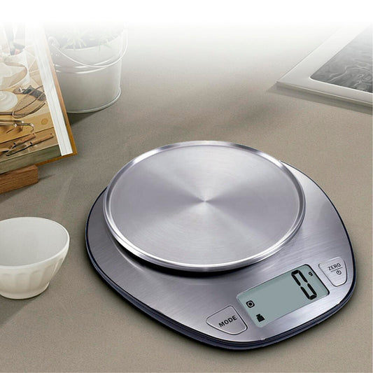 Báscula de cocina digital en acero inoxidable