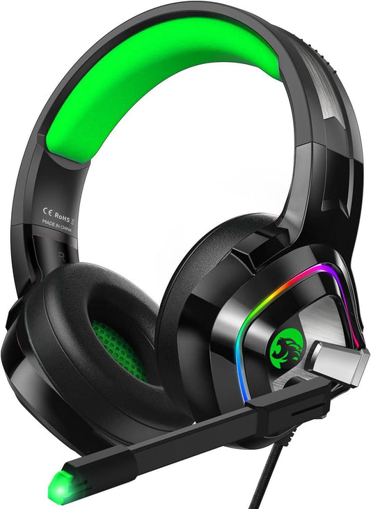 Cascos gaming A66 con luz RGB