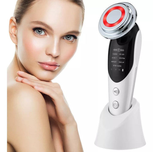 Masajeador facial antiarrugas con calor y fototerapia