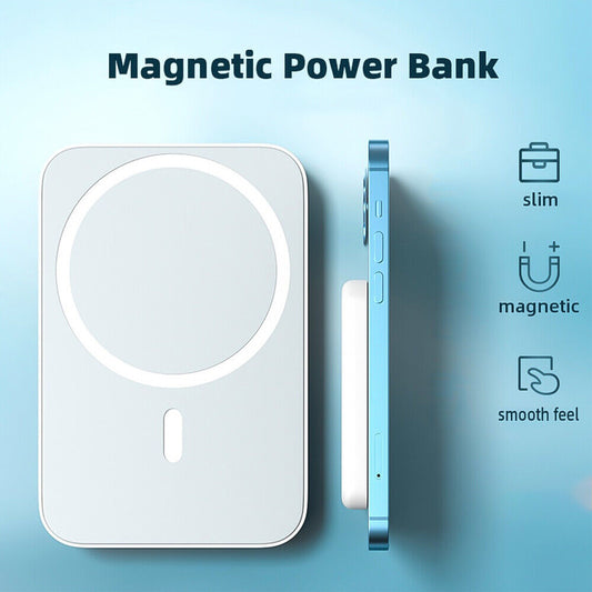 PowerBank MagSafe 5000 mAh - Carga Inalámbrica para iPhone 16/PRO/PLUS